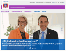Tablet Screenshot of kultusministerium.hessen.de