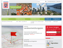 Tablet Screenshot of landesplanung.hessen.de