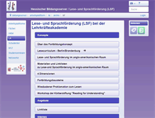 Tablet Screenshot of lsf.bildung.hessen.de