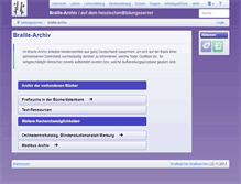 Tablet Screenshot of braille.bildung.hessen.de