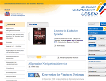 Tablet Screenshot of behindertenrechtskonvention.hessen.de